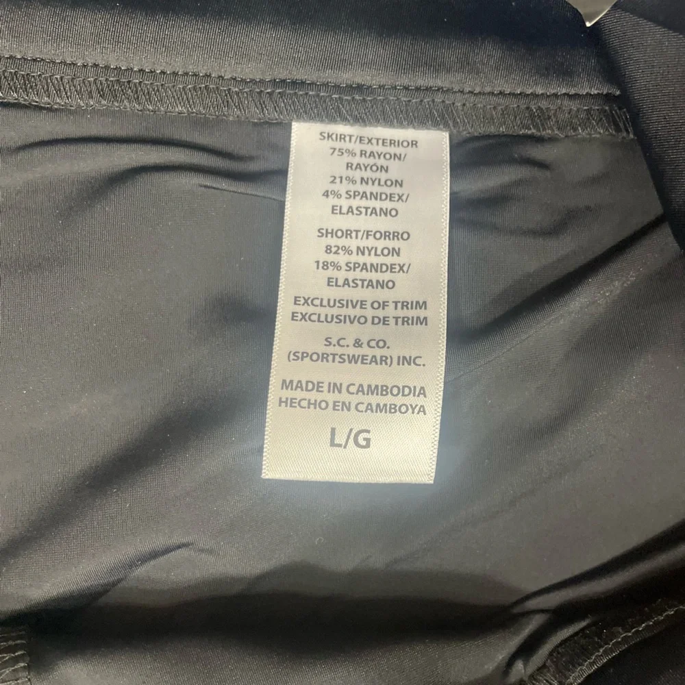 NWT S.C. & Co. Women's Skort in Black (TSE) - Picture 8 of 11